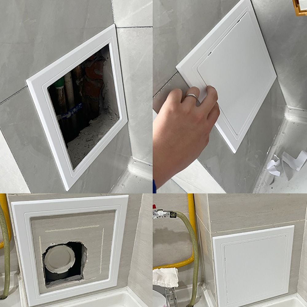 Furniture Hardware Fitting - Universelle Selbstklebende Zugangsklappe aus Kunststoff, Abnehmbare